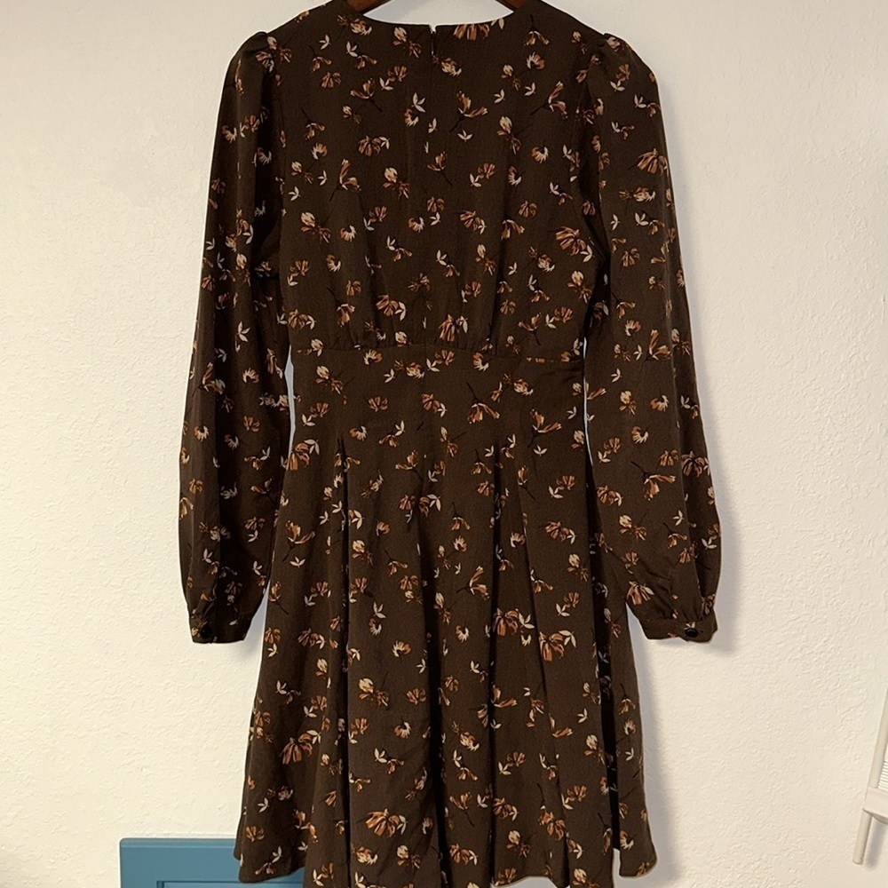 Moussy Brown Floral Midi Dress - Picture 12 of 16
